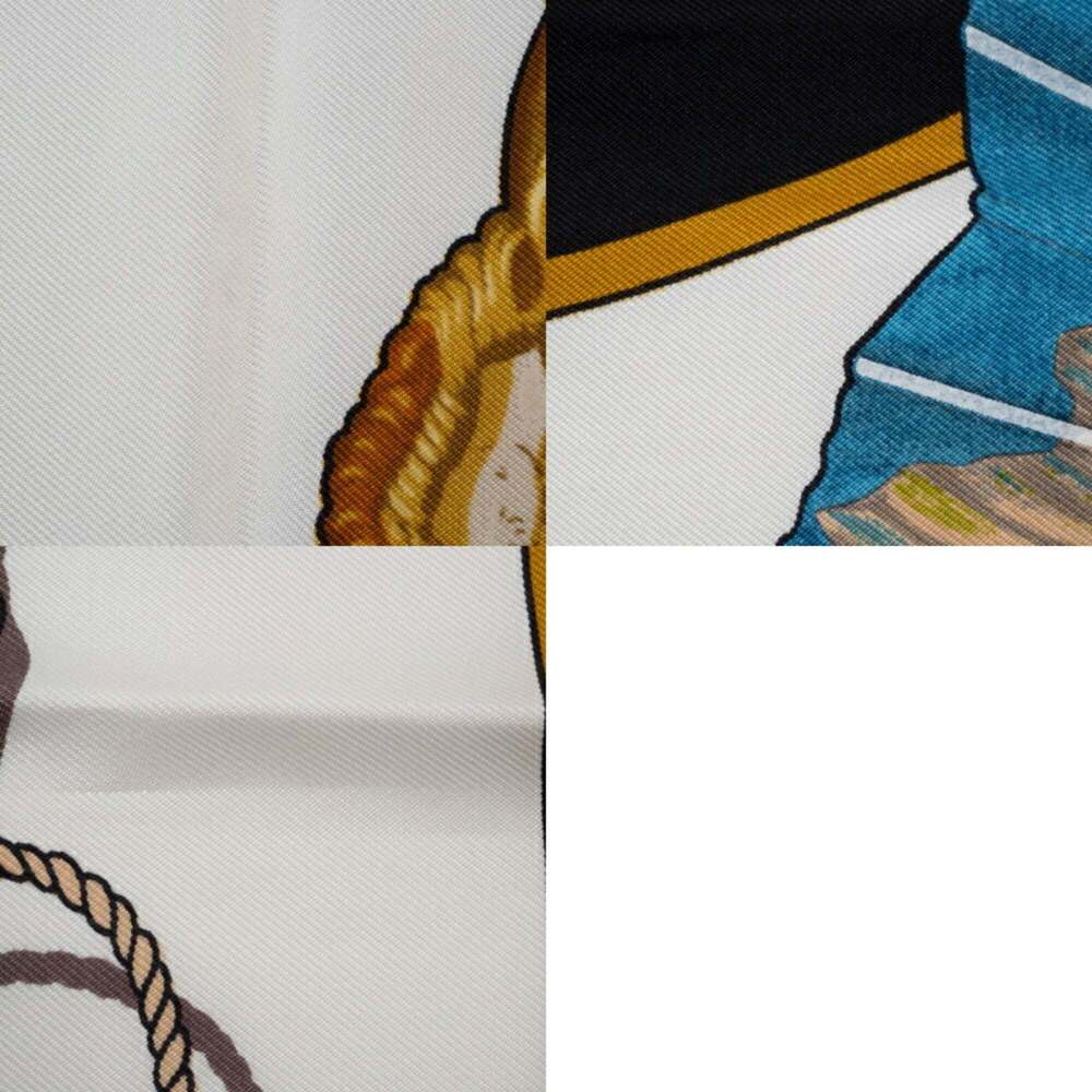 HERMES Black Silk Scarf - Picture 15 of 16